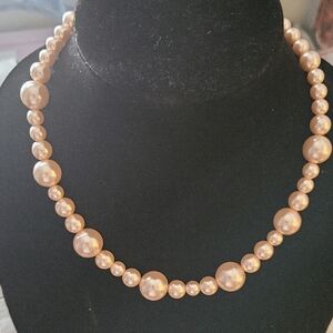 Charter Club Pink Faux Pearl Necklace